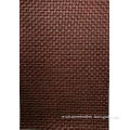 Bronze woven pattern PU leather